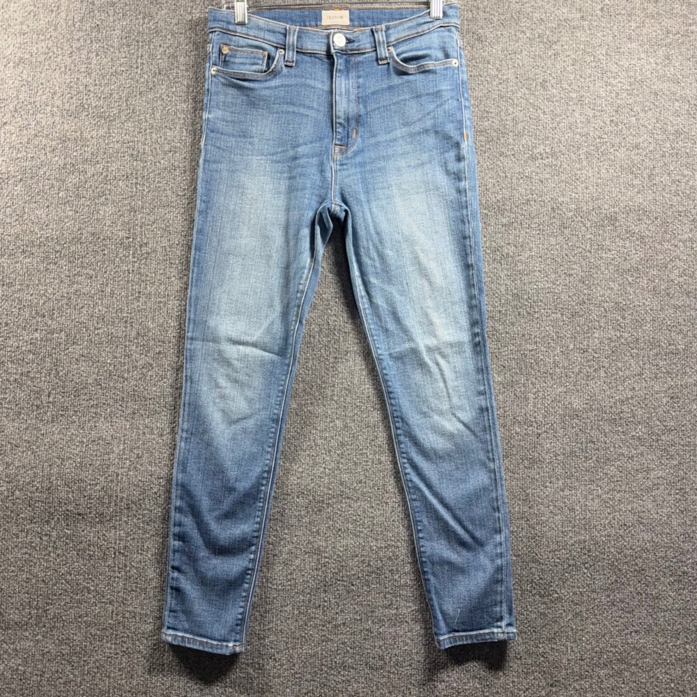 Hudson Jeans Womens 28 Barbara High Waist Super Skinny Ankle Jean Distressed